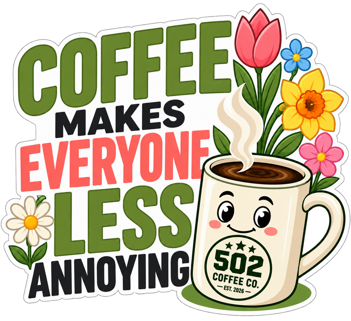 502 Coffee Co. Sticker Pack